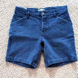 Taylor Stitch Camp Short in Blue Boss Duck